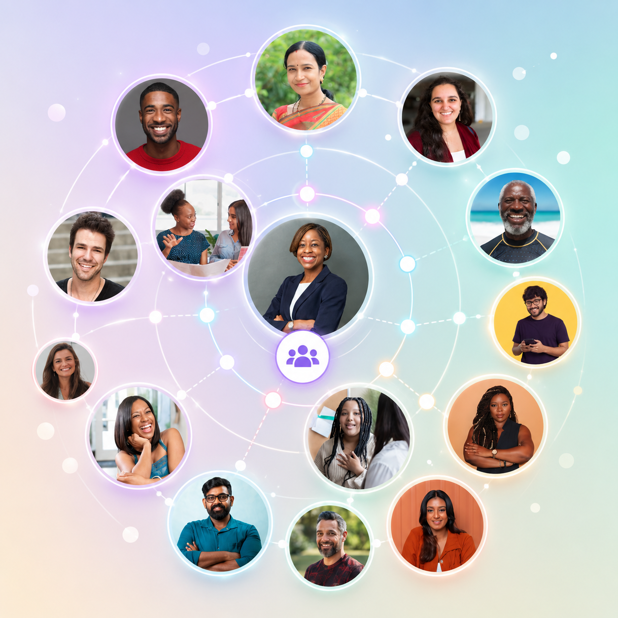 A connected network of diverse mentors and mentees around the world